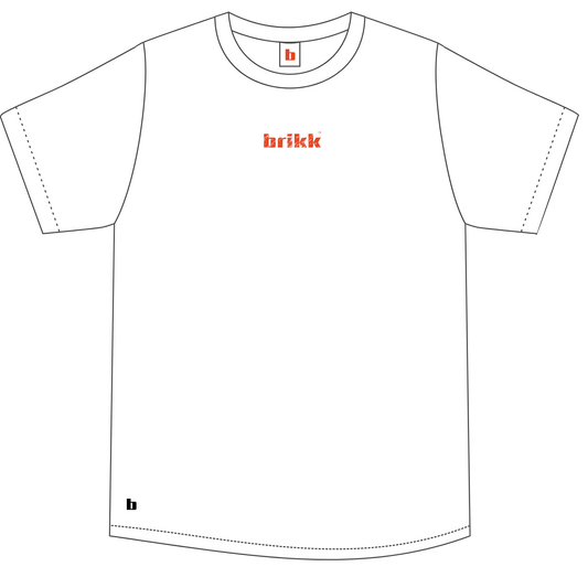 BRIKK CLASSIC WHITE T-SHIRT