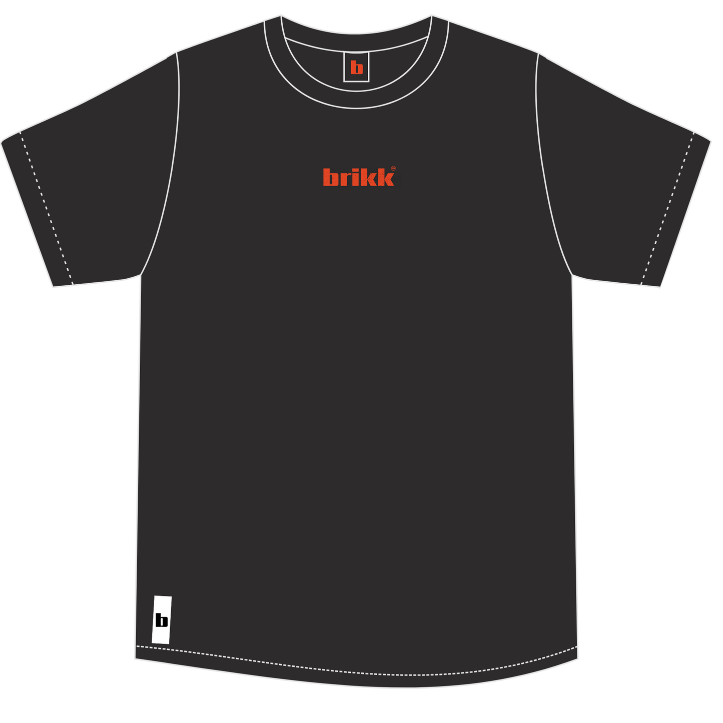 BRIKK CLASSIC BLACK T-SHIRT